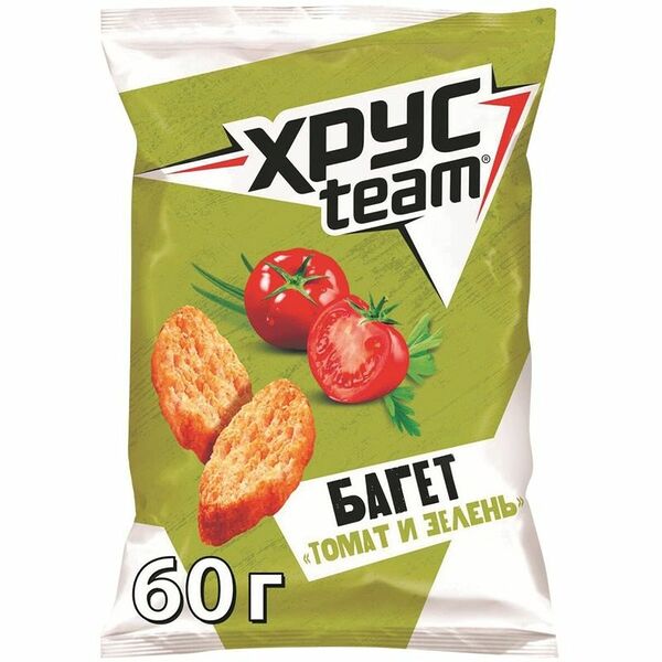 Сухарики Хрусteam Багет Томат и зелень 60 г