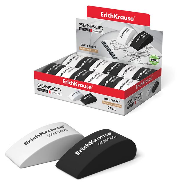 

Ластик Sensor (Сенсор) Black&White (Блэк энд Вайт) ТМ Erich Krause (Эрих Краузе)