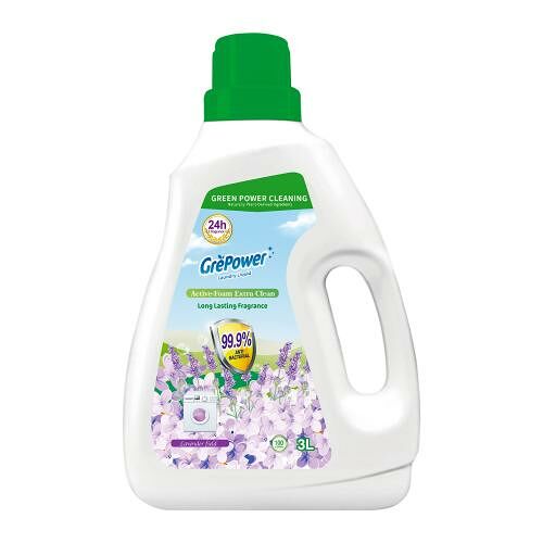 Средство для стирки Grepower антибактериальное жидкое Лавандовое поле 3 л