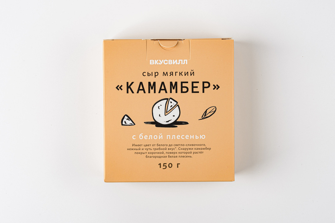 

Сыр мягкий ВкусВилл с белой плесенью Камамбер 150 г