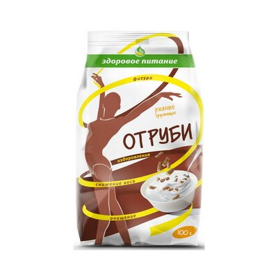 Отруби экструд Здоровое питание ржаные 100г