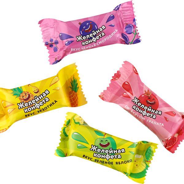 Конфеты Фрунтик Глазированные с желейным корпусом вес