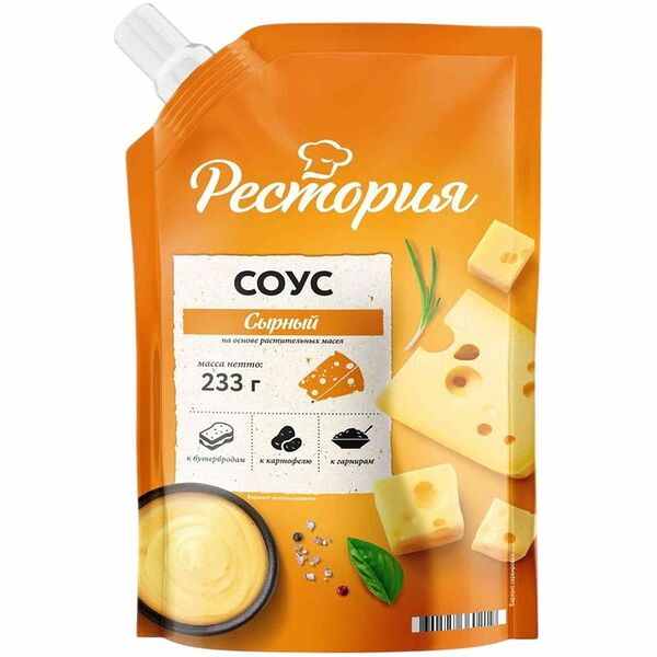 Соус Рестория сырный 233 г
