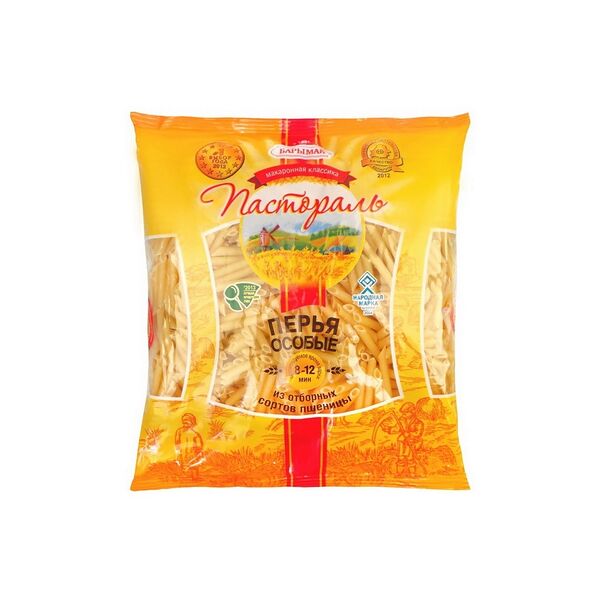 Макаронные изделия Пастораль Перья особ гр В в/с вес 900г.