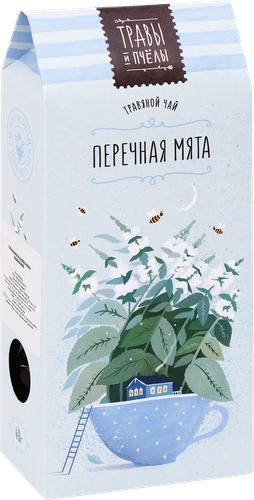 

Чай травяной Травы и Пчелы Перечная Мята листовой 40 г