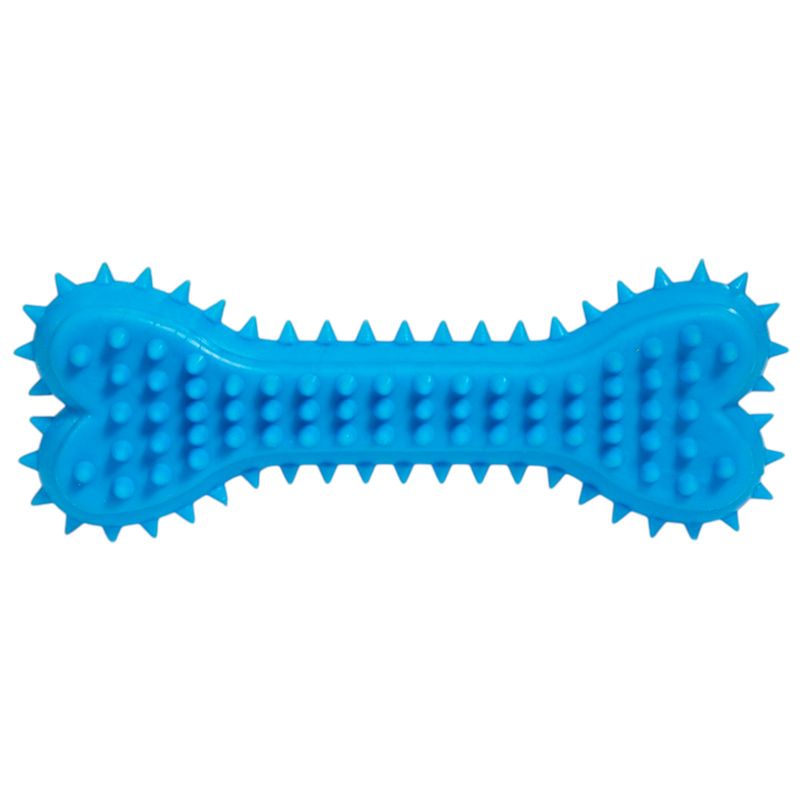 

Игрушка для собак Triol Кость с шипами из резины 15 см цвет в ассортименте