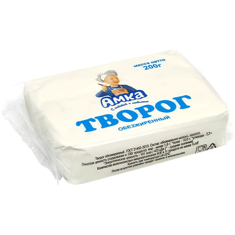 

Творог обезжиренный Амка 200 г
