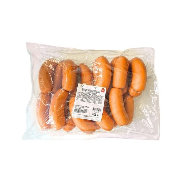 Сардельки Кремлевские с говядиной в/с вар колб изд мясн н/о газ вес Гродненский МК