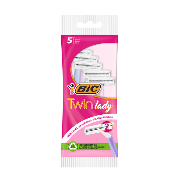 Бритвы одноразовая женская Bic Twin Lady 2 лезвия 5 шт