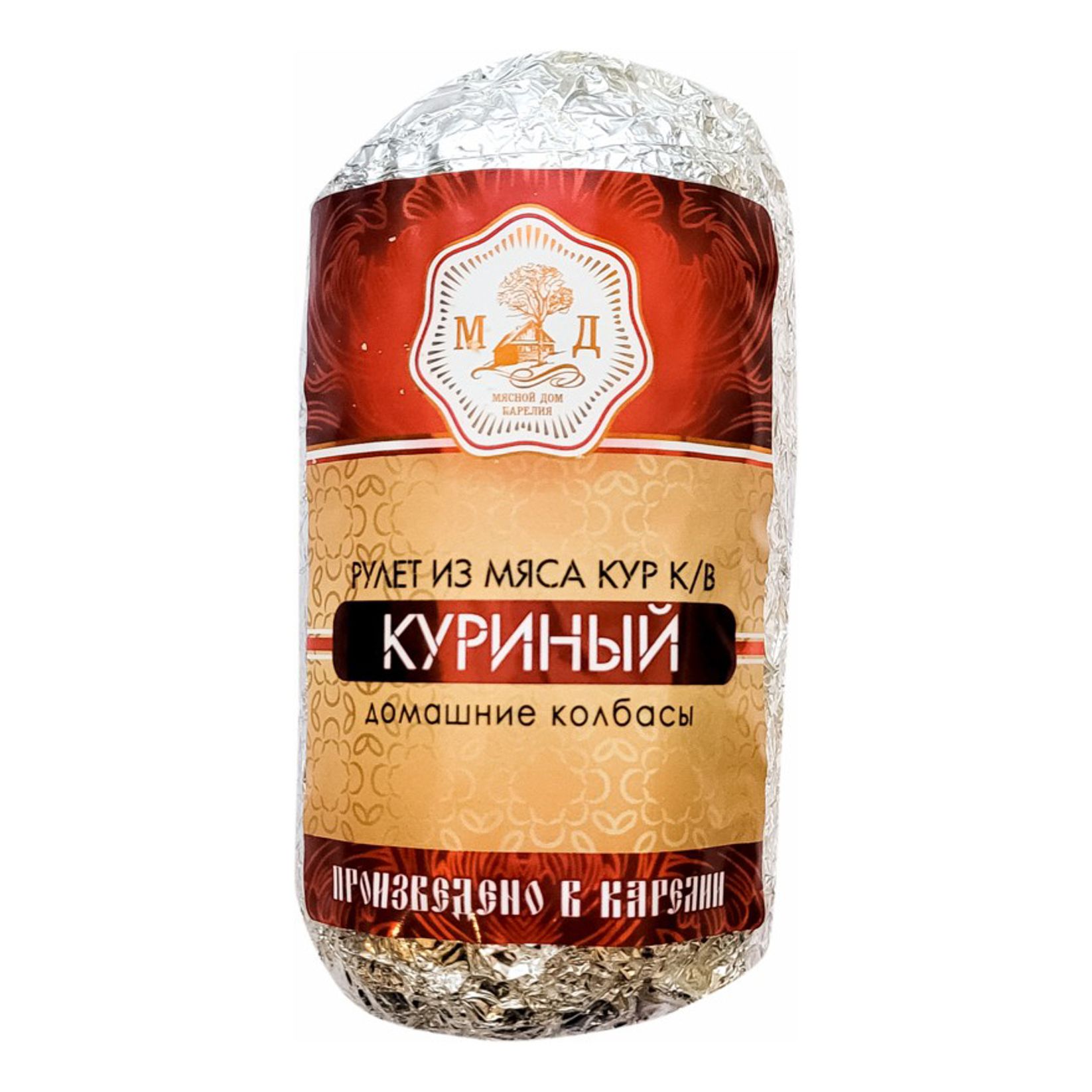 

Рулет Мясной дом Карелия Высшего сорта из мяса птицы копчено-вареный 350 г