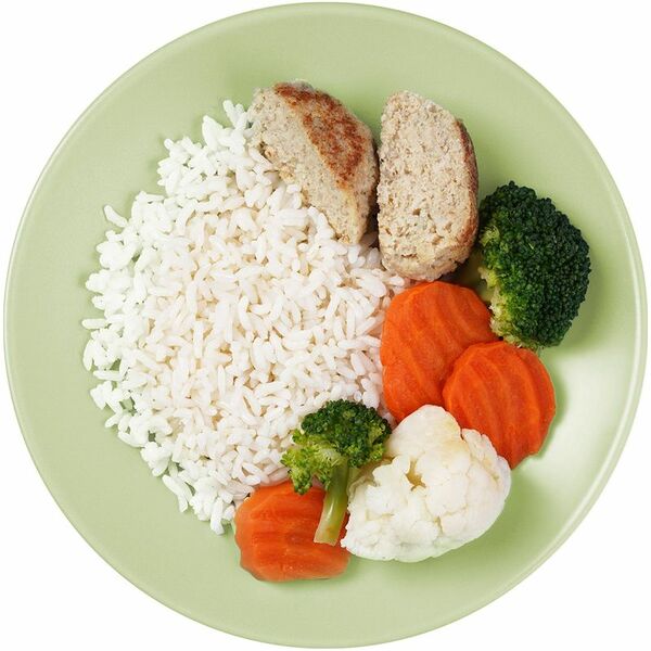 Котлета Рестория Шеф из трески с рисом и овощами 250 г