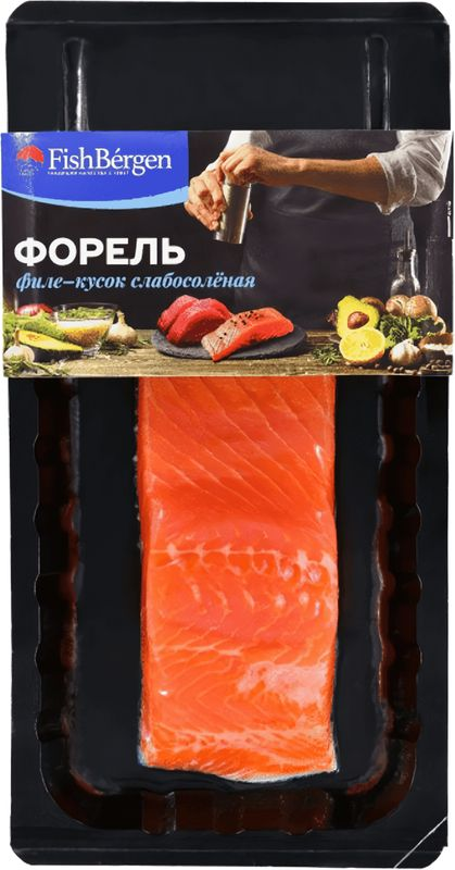 

Форель FishBergen слабосоленая филе-кусок 150 г