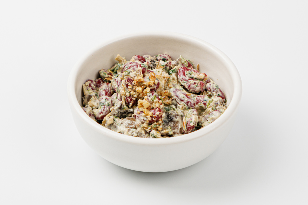 

Салат ВкусВилл фасолевый с шампиньонами и грецким орехом 150 г