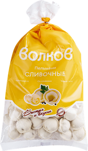 

Пельмени Волков Сливочные категория А 800 г