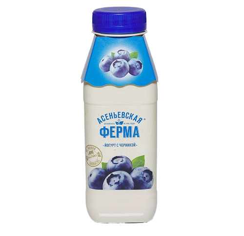 Йогурт Асеньевская ферма 1.5% черника 330 г