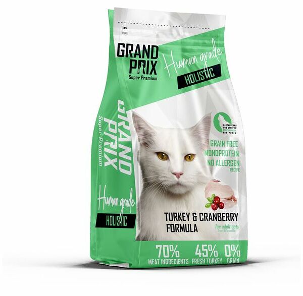 Сухой холистик для кошек Grand Prix Holistic Индейка 1,5 кг