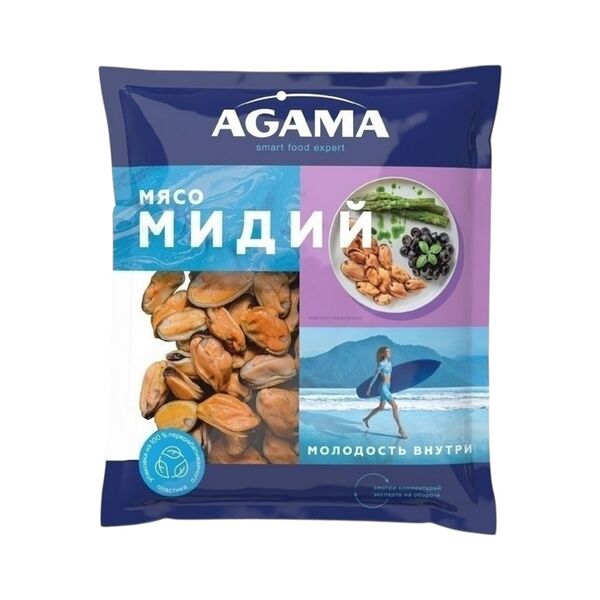 Мясо мидий чилийских вар-мор водн беспозвоночн Agama 300г
