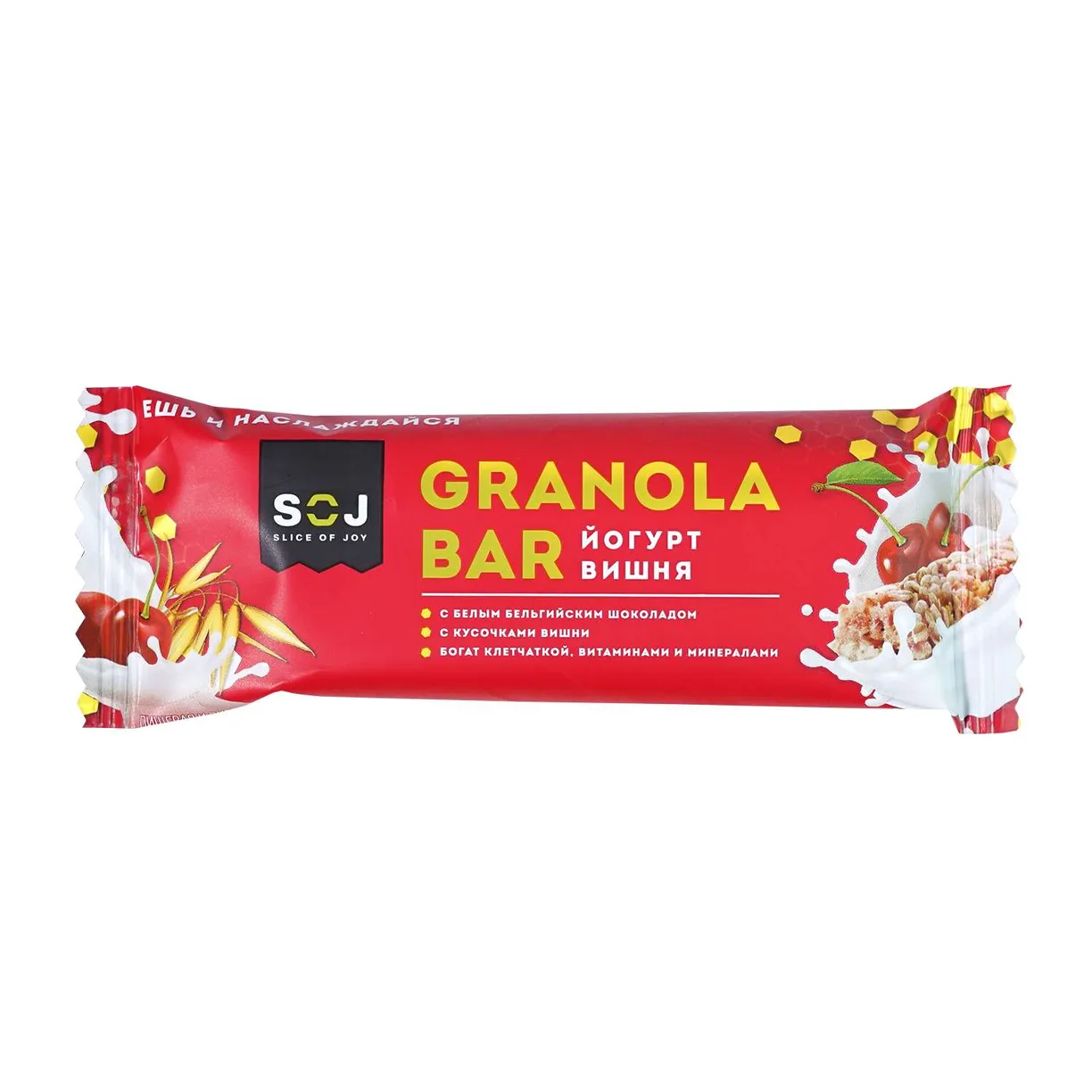 

Батончик злаковый SOJ Granola bar со вкусом йогурта и вишни 40 г