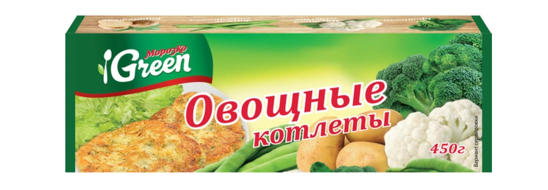 

Котлеты овощные Морозко Green 450 г