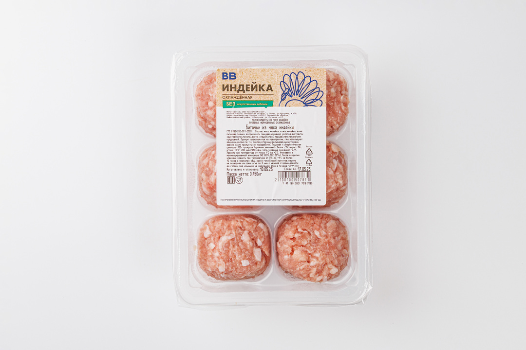 

Биточки из мяса индейки