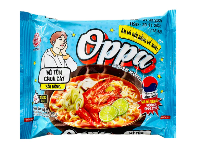 

Лапша быстрого приготовления Ottogi Oppa Том Ям с креветками 65 г