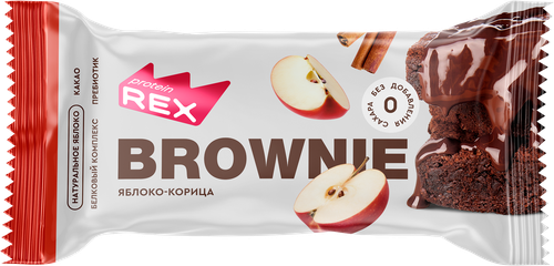 

Пирожное протеиновое ProteinRex Брауни яблоко и пряная корица 50 г