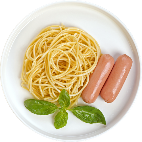 

Спагетти Лента Fresh с сосиской 200 г