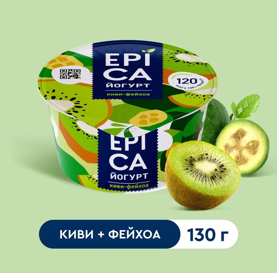 

Йогурт Epica с киви и фейхоа 4.8% 130 г