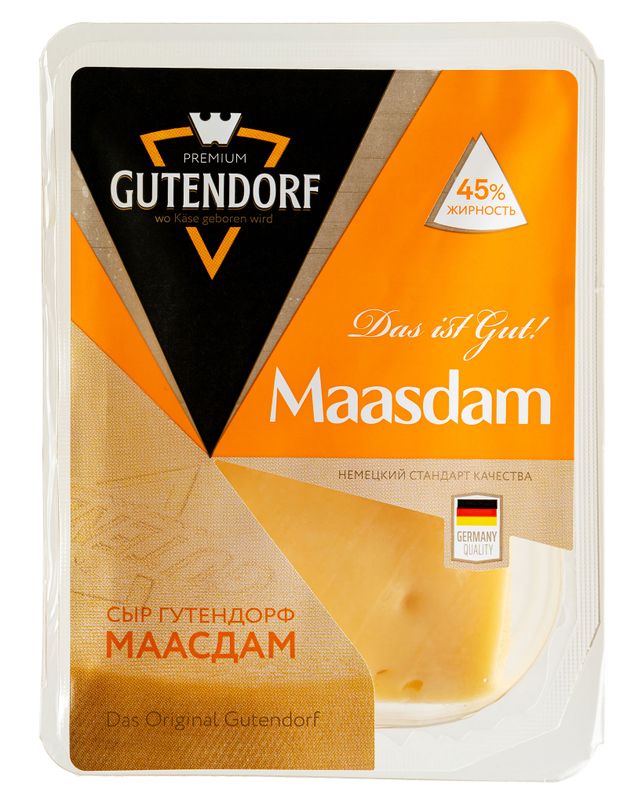 

Сыр Gutendorf Маасдам 45% без змж 180 г