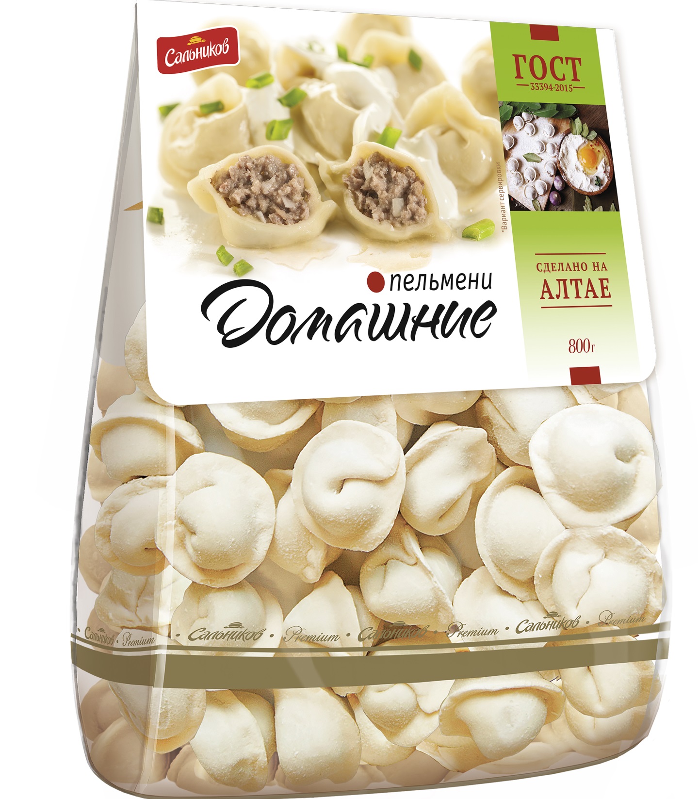 

Пельмени Сальников Домашние замороженные 800 г