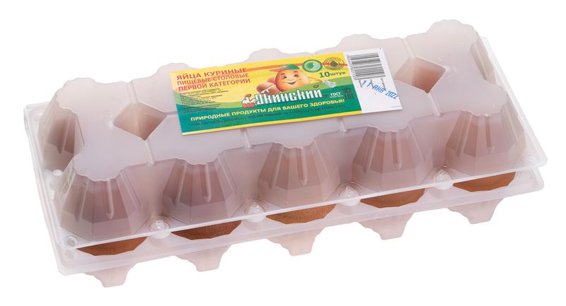 

Яйцо куриное Окинский С1, 10 шт., пластик
