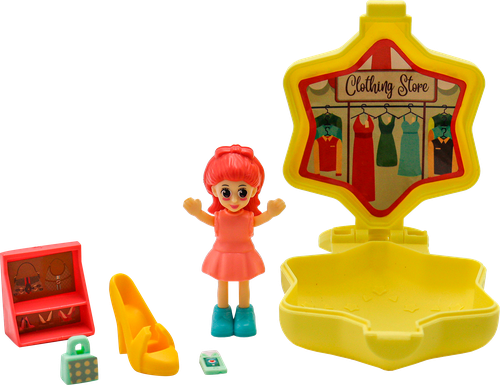 

Набор игровой Funky Toys Charm mini c фигуркой и аксессуарами в шкатулке, в ассортименте, 1 шт.