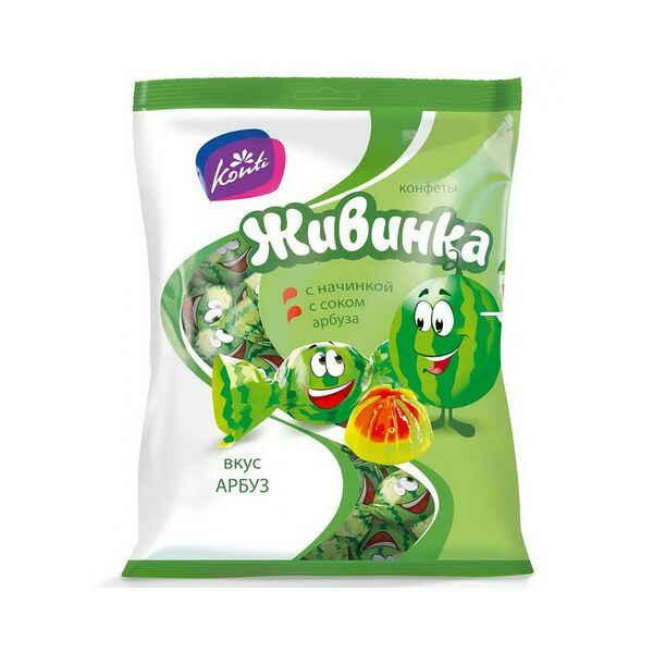 Конфеты ЖИВИНКА вкус арбуз вес 250г Конти