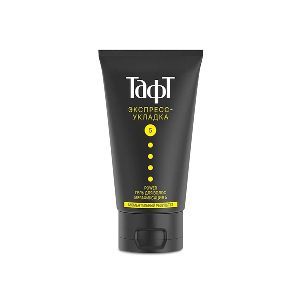 Гель для укладки волос Тафт power, экспресс-укладка, мегафиксация 5, 150 мл