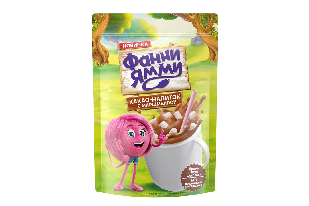 

Какао-напиток Funny Yummy быстрорастворимый с маршмеллоу 160 г