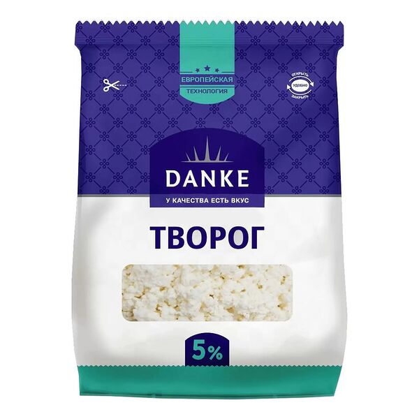 Творог Danke рассыпчатый 5% 350 г