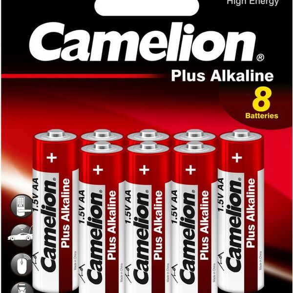 Элемент питания Camelion Plus Alkaline 1.5 В AA 8 шт.