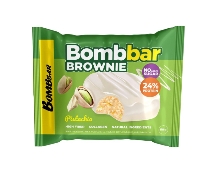 

Печенье BombBar Brownie с фисташкой 50 г