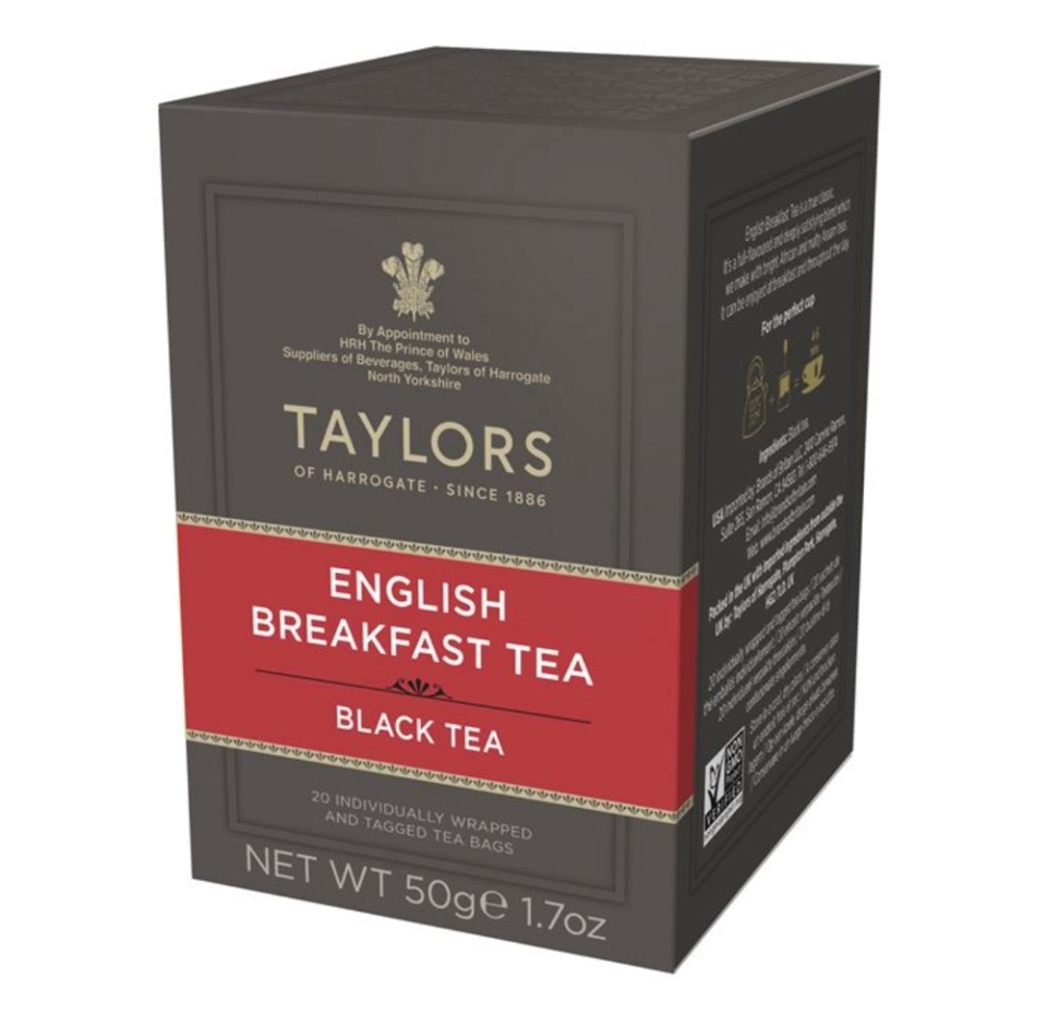 

Чай черный Taylors of Harrogate English Breakfast 20 шт. 50 г
