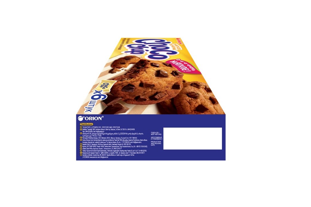 

Печенье Orion Choco Chip с кусочками темного шоколада 120 г