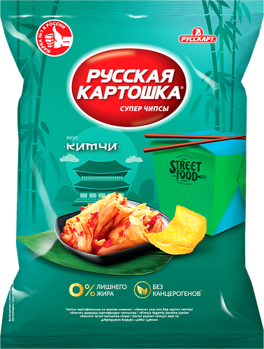 Чипсы картофельные Русская картошка со вкусом кимчи 105 г
