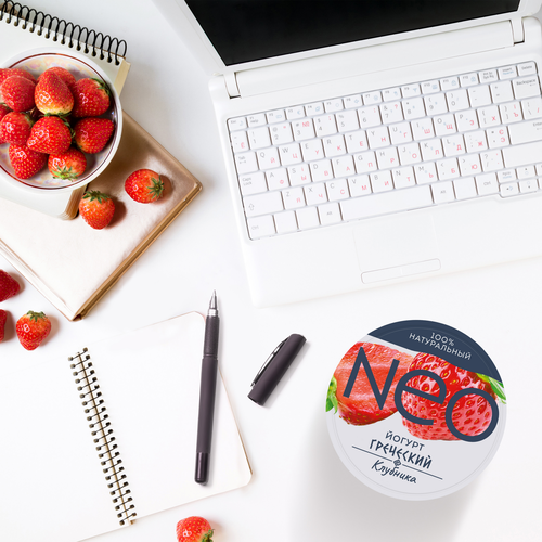 

Йогурт греческий Neo Клубника 100% натуральный с высоким содержанием белка 1.7% 125 г