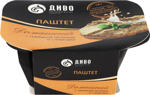 

Паштет Диво Домашний с говяжьей печенью и сливками 150 г