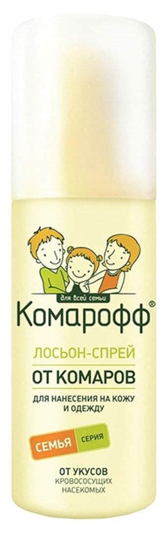 

Комарофф лосьон-спрей от укусов насекомых 100 мл