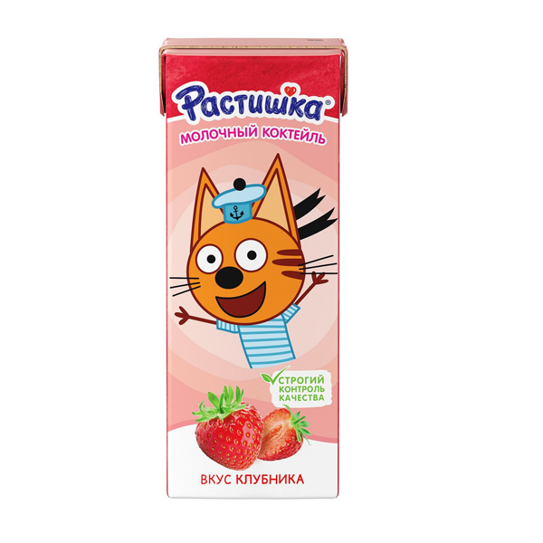 

Молочный коктейль Растишка с клубникой 2% 210 г