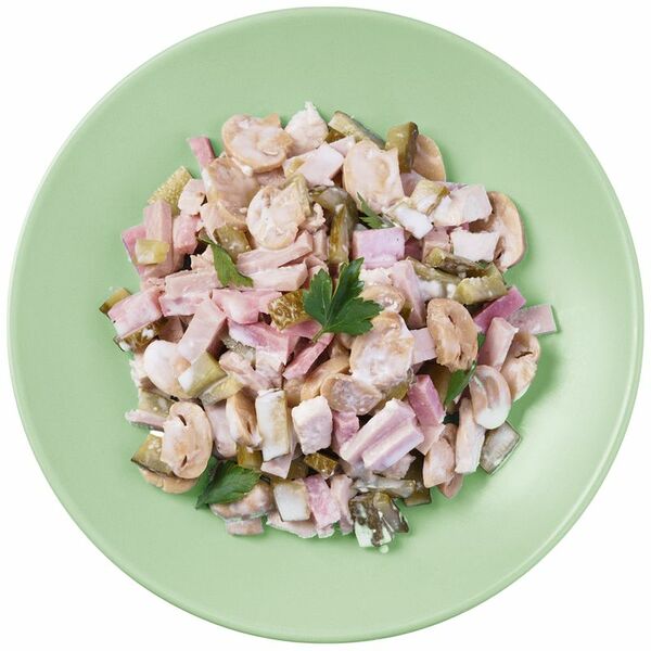 Салат Пятёрочка Кафе Фаворит с бужениной и шампиньонами 200 г