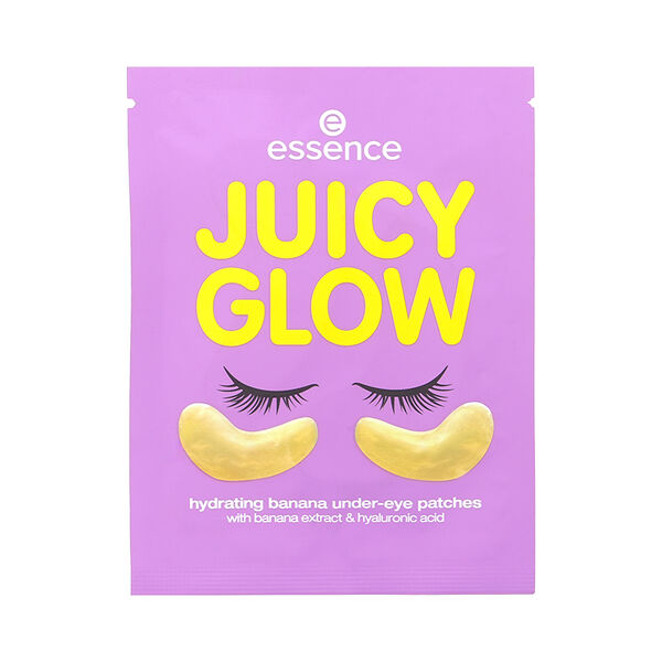 Патчи для глаз Essence Juicy Glow увлажняющие с экстрактом банана и гиалуроновой кислотой 2 шт
