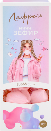 

Мини-зефирки Лафрель со вкусом Bubble-gum 115 г