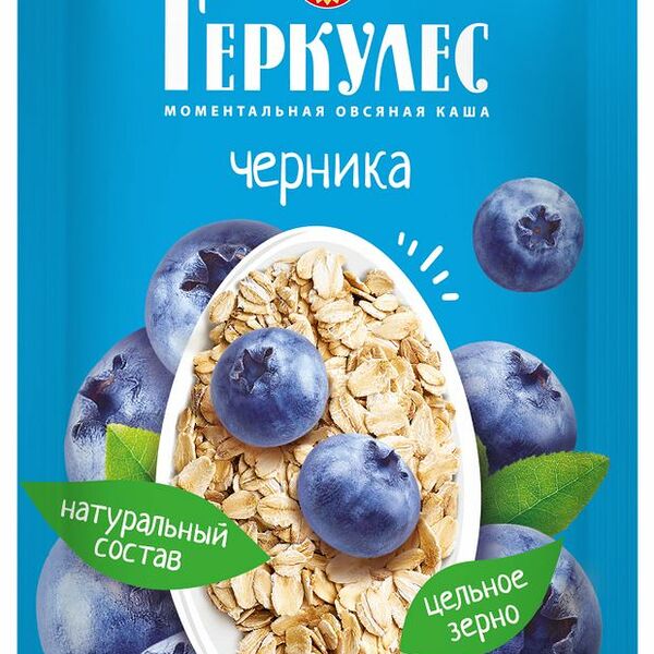 Каша Русский продукт Геркулес овсяная с черникой 35 г