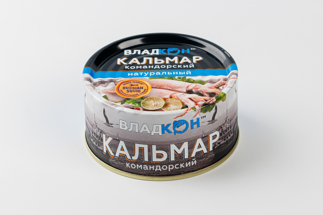 

Кальмар Владкон командорский натуральный без кожи 170 г